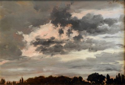 Cloud Study by Adolph Menzel